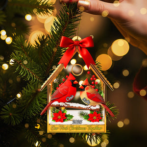 Couple Cardinal Christmas Ornament - Personalized Gifts For Couple 02pgta080925-Homacus
