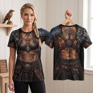 Viking Female Warrior Shirt - Personalized Gifts 02PATN180726-Homacus
