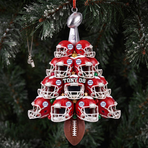Helmet Christmas Acrylic Ornament - Personalized Gifts For Sport Lovers 02hulu210826-Homacus