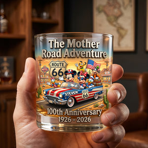 100 Years of Adventure Custom Glass - Personalized Gifts For Road Trip Lovers 02tydh080626-Homacus