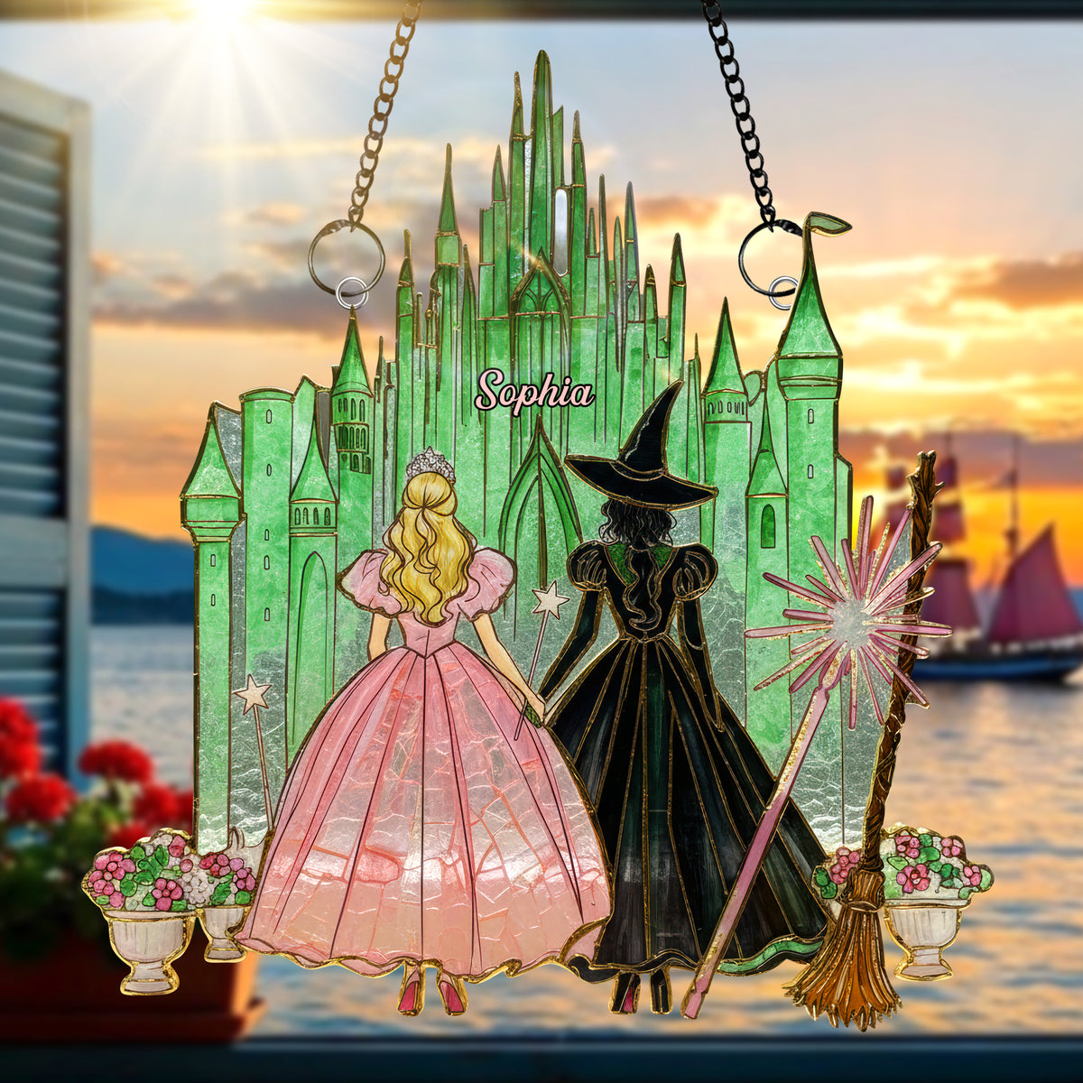 Fantasy Lovers Suncatcher Ornament – Personalized Gifts 05kiqn261125-Homacus