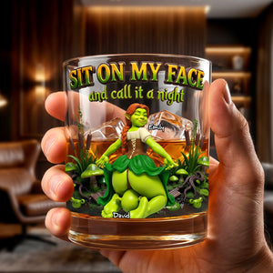 Naughty Couple Round Glass - Personalized Gifts For Couple 03todh220626-Homacus