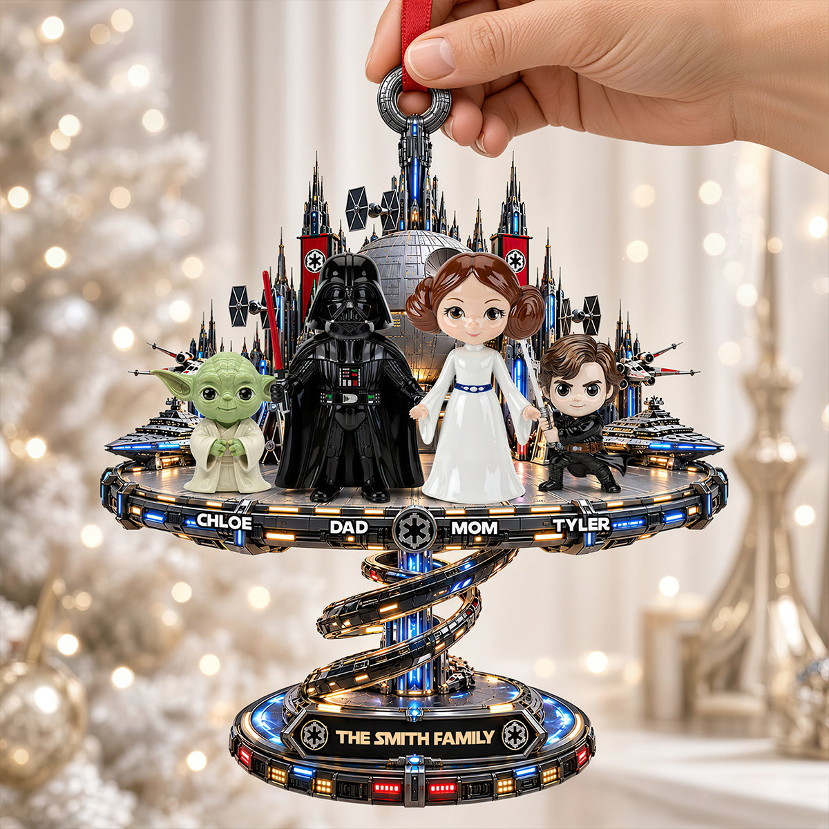 Our Galactic Family Christmas Ornament - Personalized Gifts For Family 05ohdt131026-Homacus