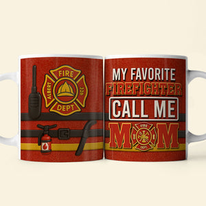 Firefighter Mom Coffee Mug - Personalized Gifts For Mom 06OHQN080425-Homacus
