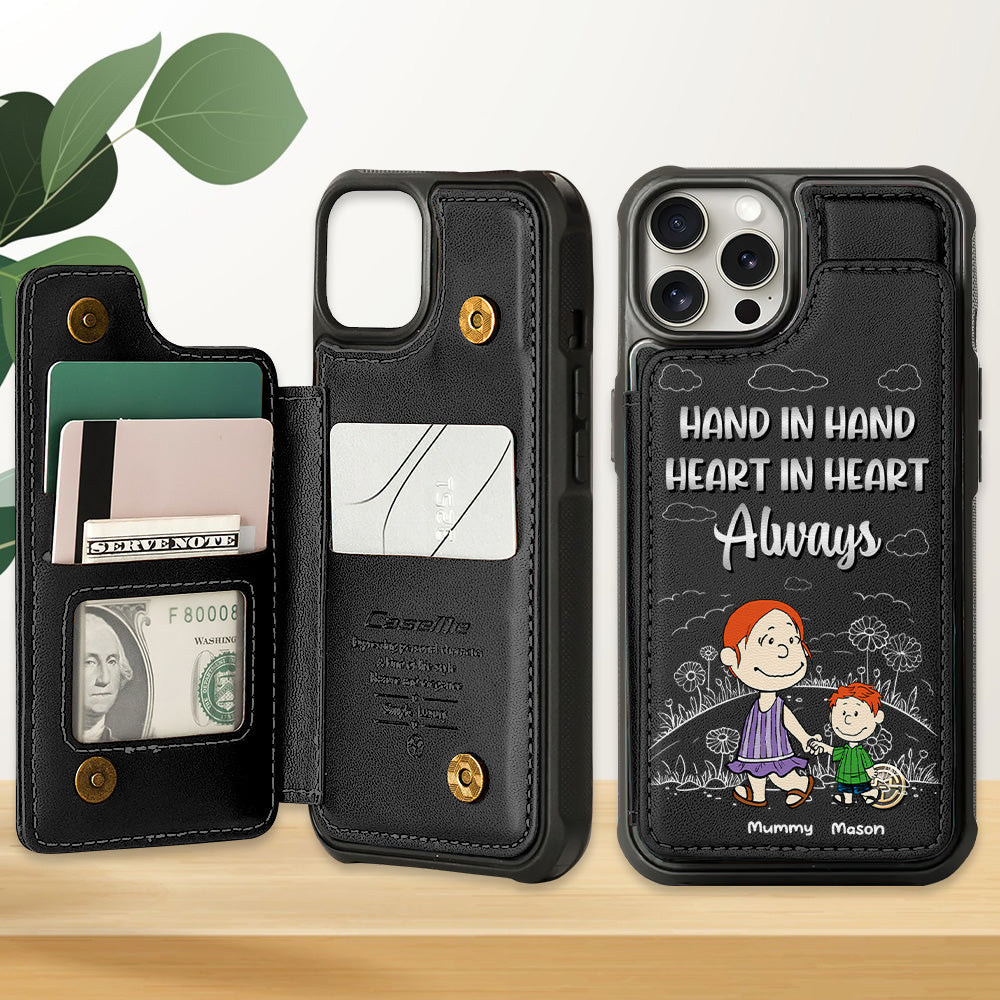 Personalized Gift For Mom Leather Flip Wallet Phone Case 04XQMH200225HH-Homacus