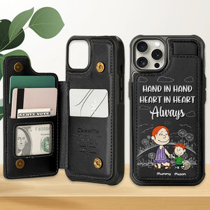 Personalized Gift For Mom Leather Flip Wallet Phone Case 04XQMH200225HH-Homacus