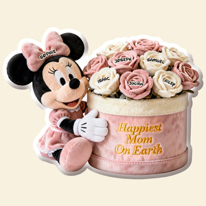 Happiest Mom On Earth Pillow - Personalized Gifts For Mom 02NADT050226-Homacus