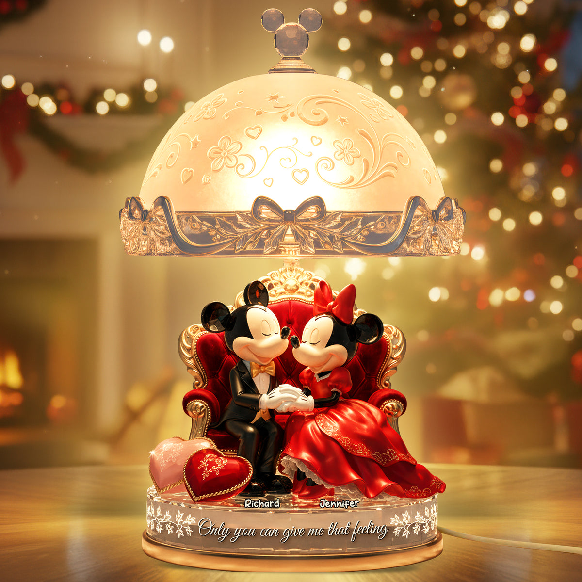 Romantic Couple Acrylic Light Box - Personalized Gifts For Couples 03PAQN131125-Homacus