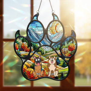 Funny Dog Suncatcher - Personalized Gifts For Dog Lovers 01ohta130825-Homacus