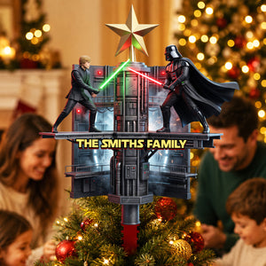 A New Christmas Adventure Acrylic Tree Topper - Personalized Gifts 02NADT110826-Homacus