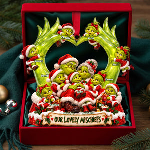 Grandparents’ Little Mischiefs Christmas Ornament - Personalized Gifts For Grandparents 03PALU250926-Homacus