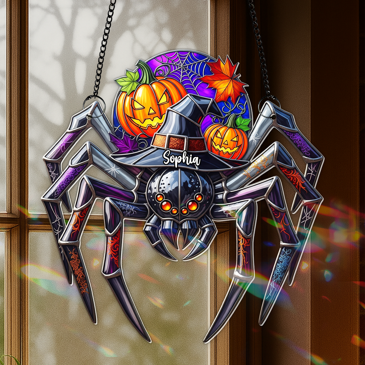 Spooky Suncatcher - Personalized Gifts For Horror Lovers 05hulu300725-Homacus