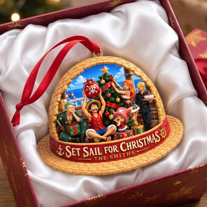 Set Sail For Christmas Adventure Ornament - Personalized Christmas Gifts 06hatn271026-Homacus