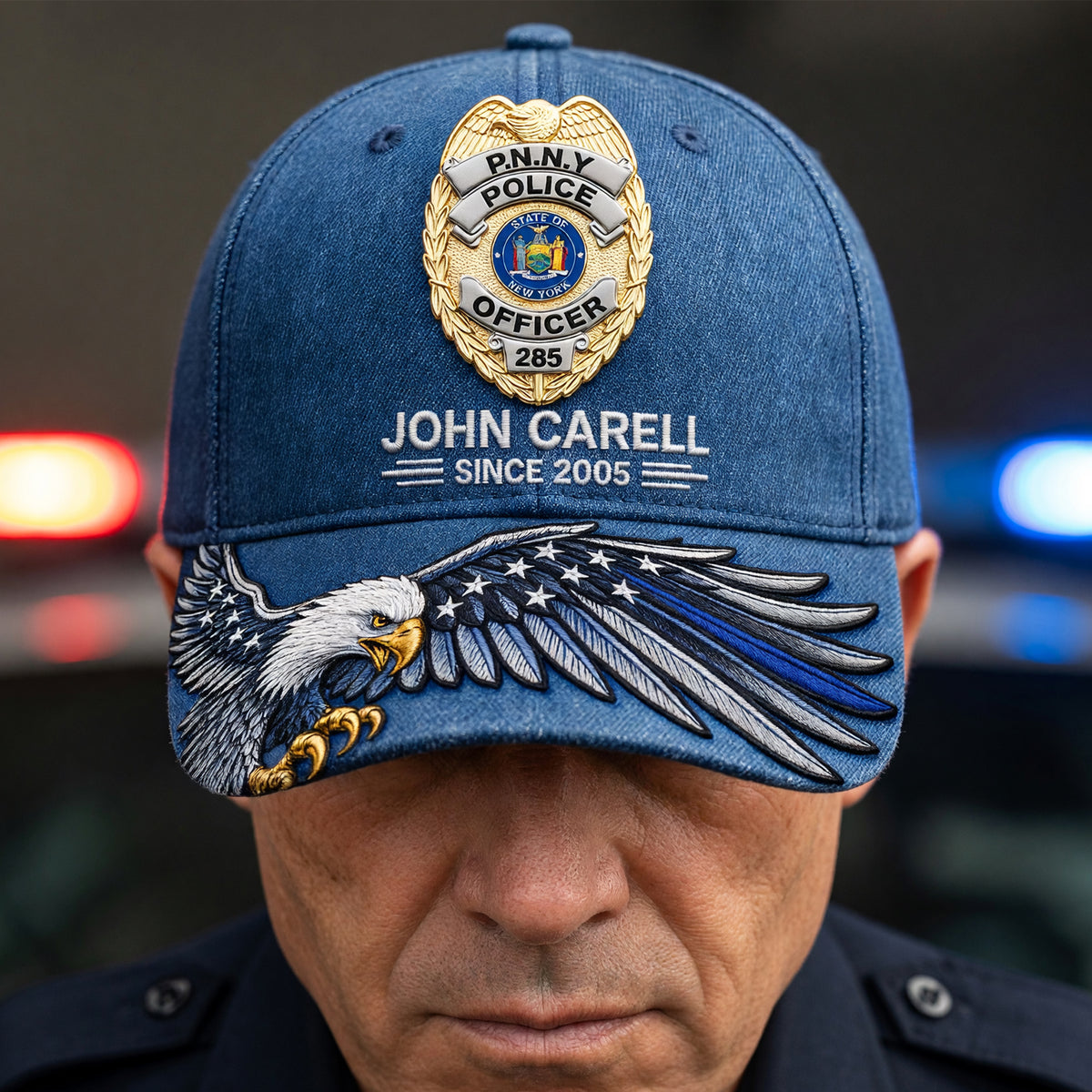 Custom Badge Police Classic Cap, Personalized Gifts For Police Officer 02qhqn270526-Homacus