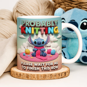 Tropical Alien Knitting Coffee Mug- Personalized Gifts For Knitting Lovers 01TOLU160625-Homacus