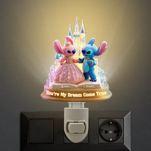 Blue Monster Experiment Couple Personalized Acrylic Night Light 04TGTN230525-Homacus