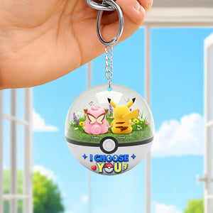 Cartoon Couple Keychain - Personalized Gifts For Couple 03ohqn250725-Homacus