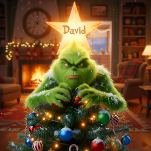 Funny Gifts Christmas Tree Topper Personalized Gifts 06TGLU211125-Homacus