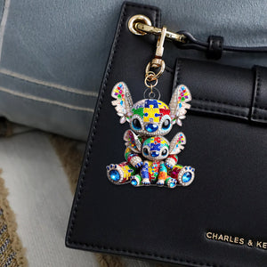 Christmas Puzzle Mom Keychain – Personalized Autism Support Gifts 04tgmh190325-Homacus