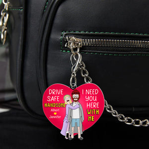 Personalized Gifts For Couple Keychain I Need You Here With Me 04QHQN050225HG-Homacus