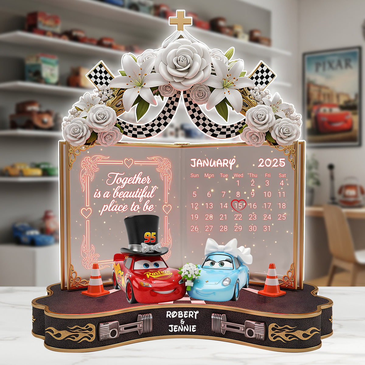 Wedding Car Couple Plaque - Personalized Gifts For Couple 01ohlu270625-Homacus