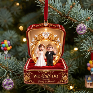 Love Engagement Anniversary Ornament - Personalized Gifts For Couple 01qhlu210926-Homacus