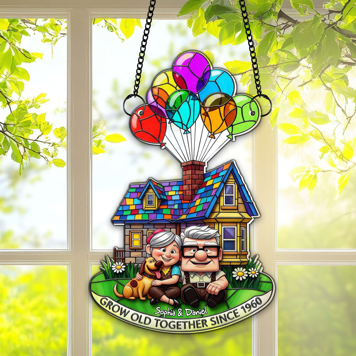 Grow Old Together Suncatcher - Personalized Anniversary Gifts For Old Couples 07OHLU140725-Homacus