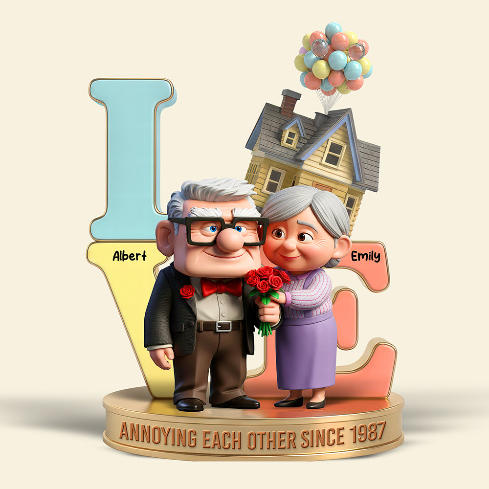 Old Couple Acrylic Plaque - Personalized Gifts For Couple 03pgqn261125-Homacus
