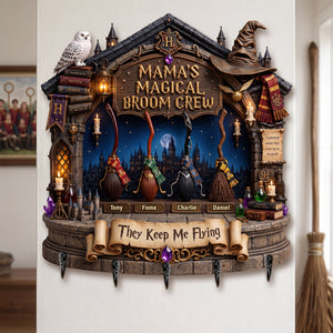 Mama's Broom Crew Acrylic Key Hanger - Personalized Gifts For Mother 03palu300726-Homacus