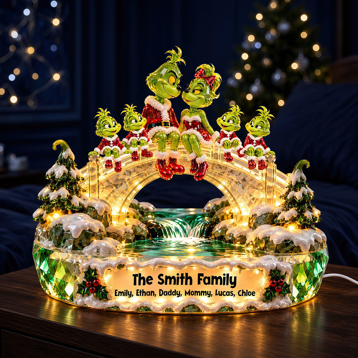 Furry Mischief Family Acrylic Light Box - Personalized Christmas Gifts For Family 02ohdt241026-Homacus