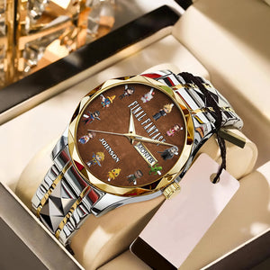 Level Up Men's Watch Personalized Gifts for Gamers 02NADT240725-Homacus