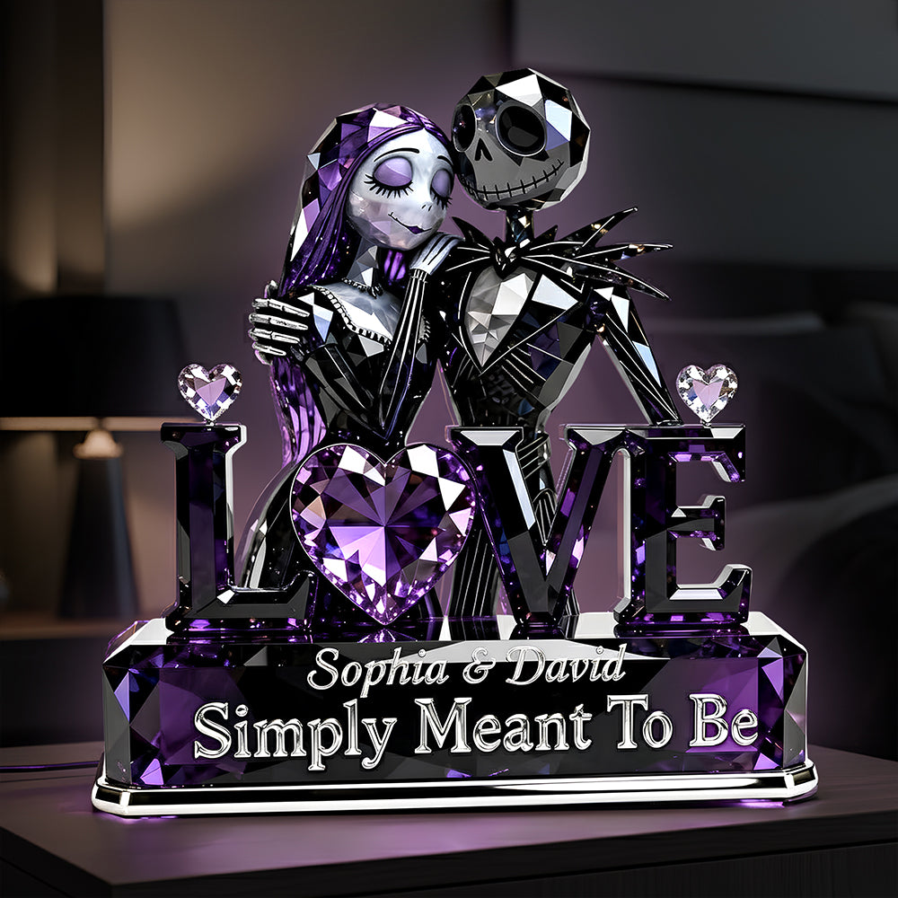 Spooky Couple Light Box Personalized Gifts For Couple 06TODT311225-Homacus