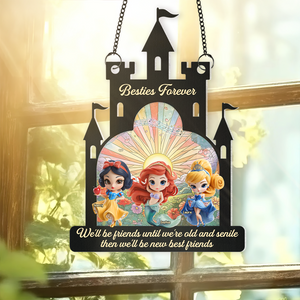 Personalized Gifts For Friend Suncatcher Ornament, Princess Lovers 04TGPU080725-Homacus