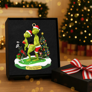 Personalized Gifts For Christmas, Golf Couple Naughty Acrylic Ornament 02ohta300925-Homacus