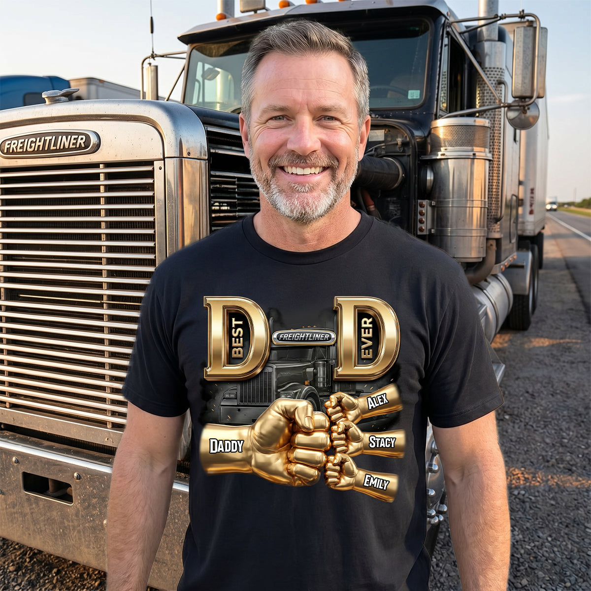 Best Dad Ever Trucker Shirt - Personalized Gifts For Dad 03nadh220526-Homacus
