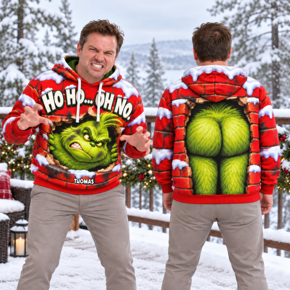 Holiday Character Hoodie - Personalized Christmas Gifts 07haqn300926-Homacus