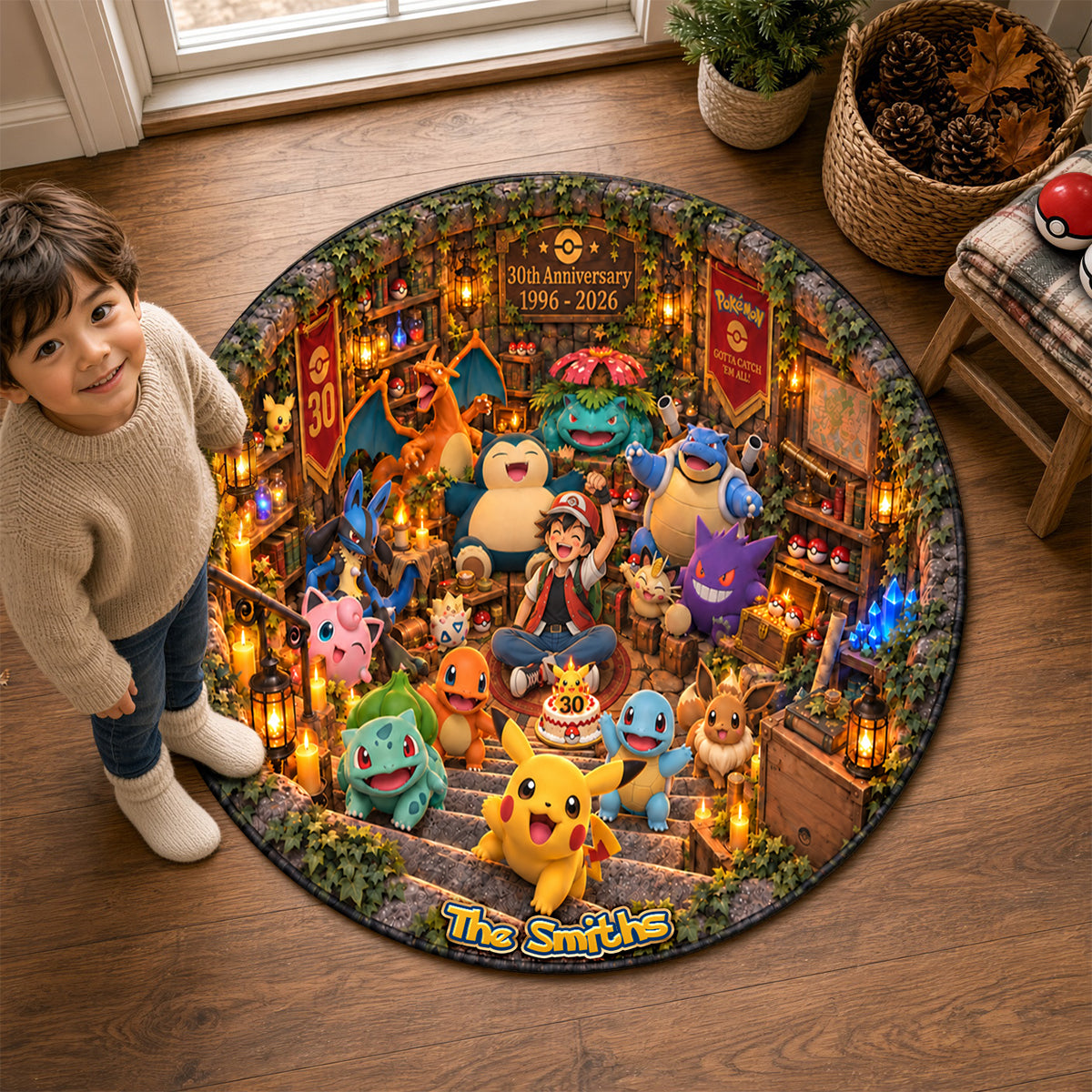 30 Years Of Adventure Round Mat - Personalized Gifts For Family 01nadh230926