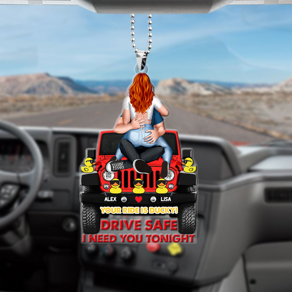 Personalized Gifts For Couple Car Ornament 02HTMH210624HH-Homacus