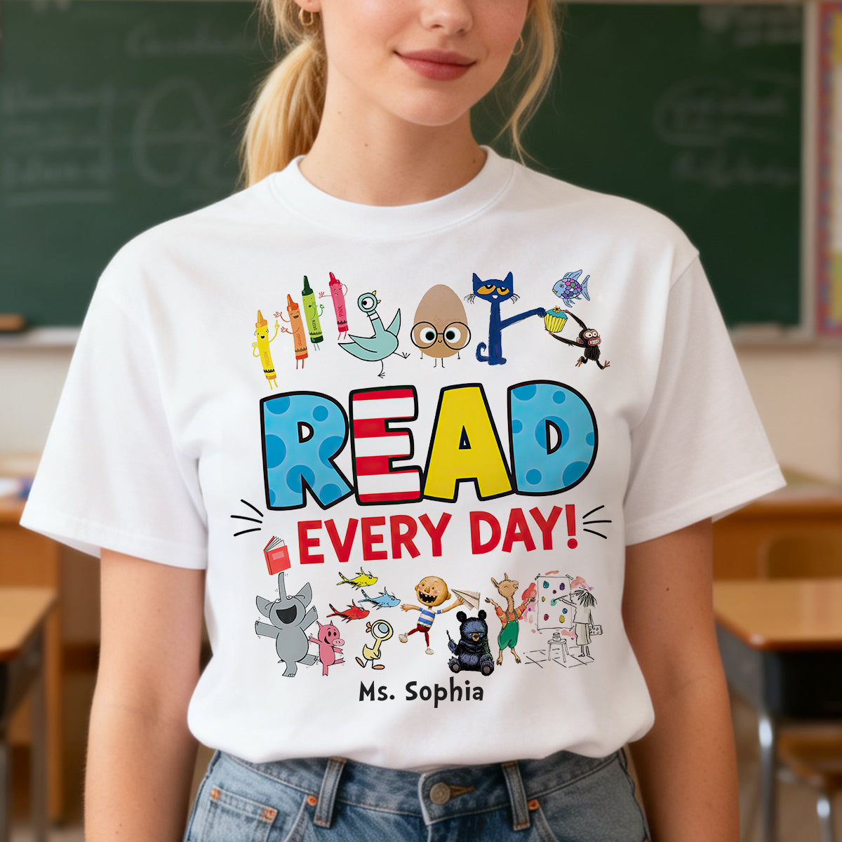 Read Everyday Shirt - Personalized Gifts For Teacher 04hutn110226-Homacus