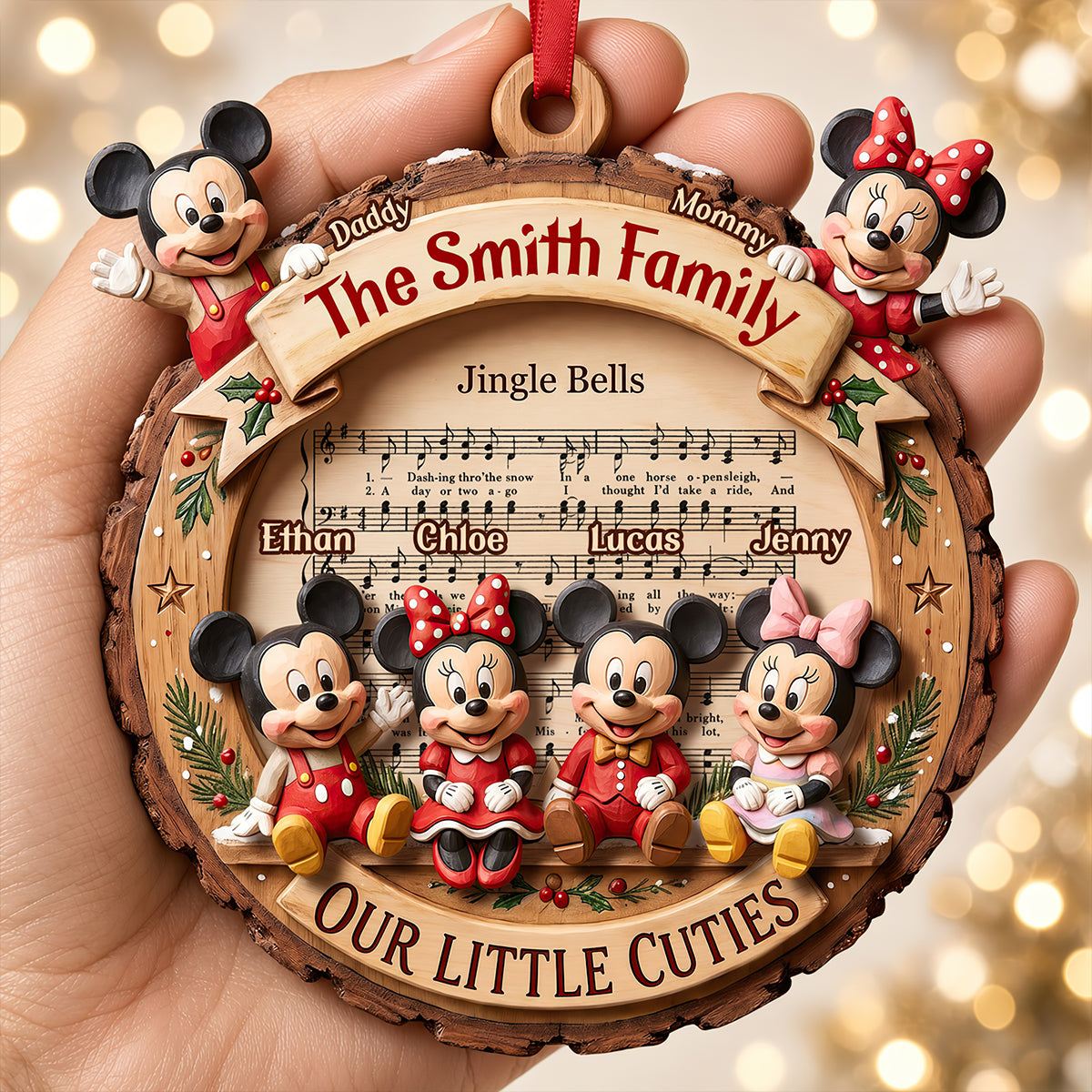 Sweet Family Ornament - Personalized Christmas Gifts For Family 03padt221026-Homacus