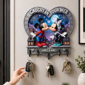 Caught In Your Web Acrylic Key Hanger - Personalized Gifts For Couple 03nadh040826-Homacus