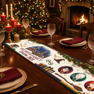 Christmas Family Bubble Quilted Table Runner - Personalized Christmas Gifts For Family 01nadt270826-Homacus