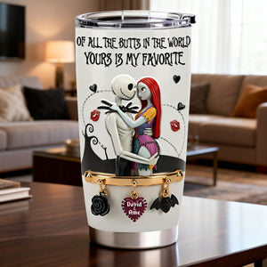 Playful Spooky Couple Tumbler - Personalized Gift For Couples 02NALU070126