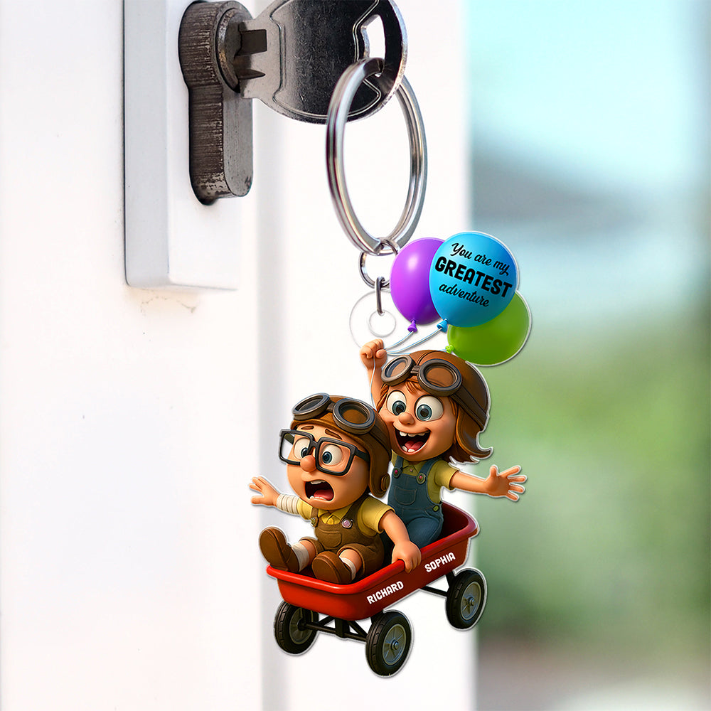 Festive Adventure Ride Keychain – Personalized Gifts For Couple 04toqn270525-Homacus