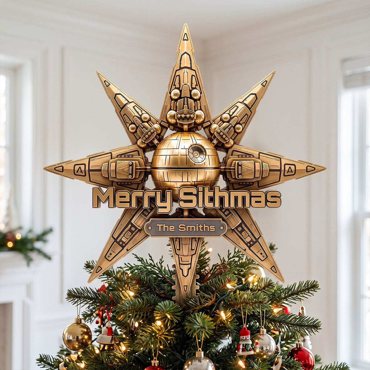 Space Adventure Tree Topper - Personalized Christmas Gifts 03hutn081026-Homacus