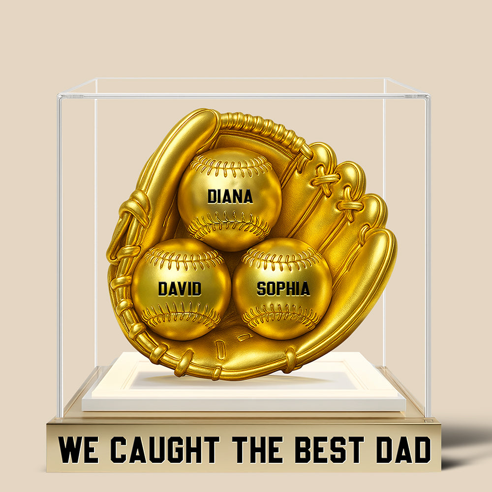 Baseball Dad Acrylic Plaque Personalized Gifts For Dad 02TGQN170525-Homacus