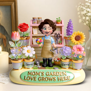Mom’s Garden Love Acrylic Plaque - Personalized Gifts For Mom 02pgqn160326-Homacus