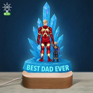 Super Dad LED Light Personalized Gifts For Dad 052OHDT190425PA-Homacus