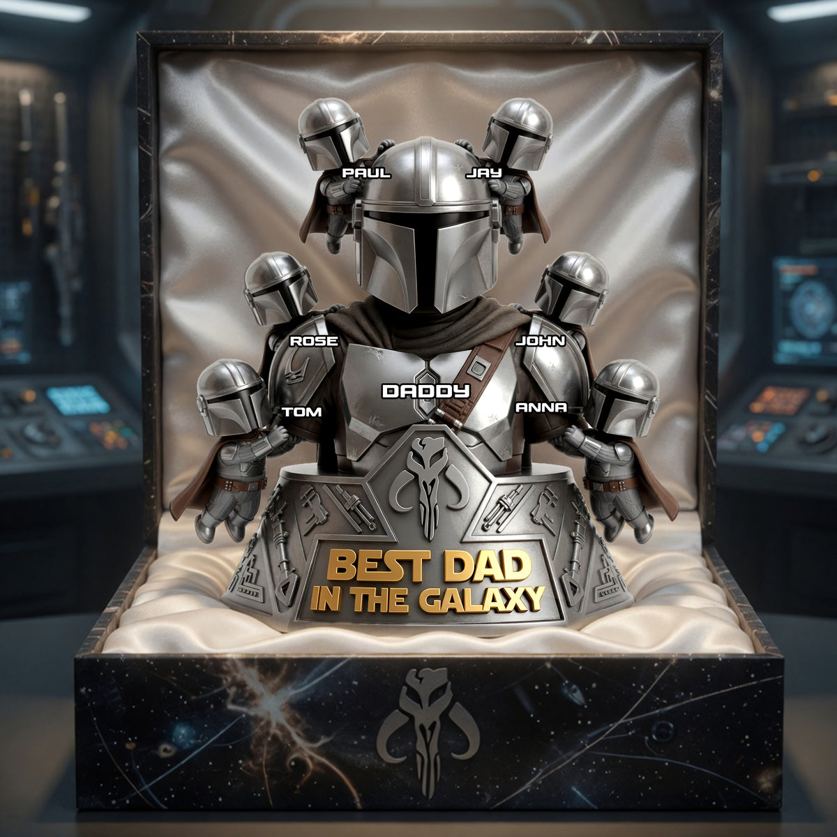 Best Space Dad Acrylic Plaque - Personalized Gifts For Dads 02OHLU010526-Homacus