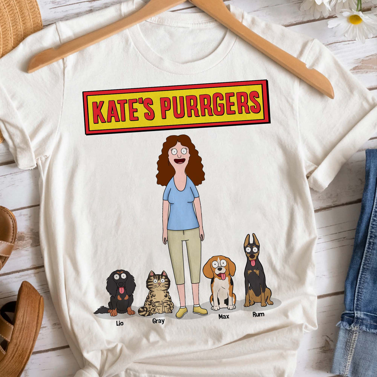 Dogs And Cats Mom Shirt Personalized Gifts For Pet Lovers 04qhtn010425hg-Homacus